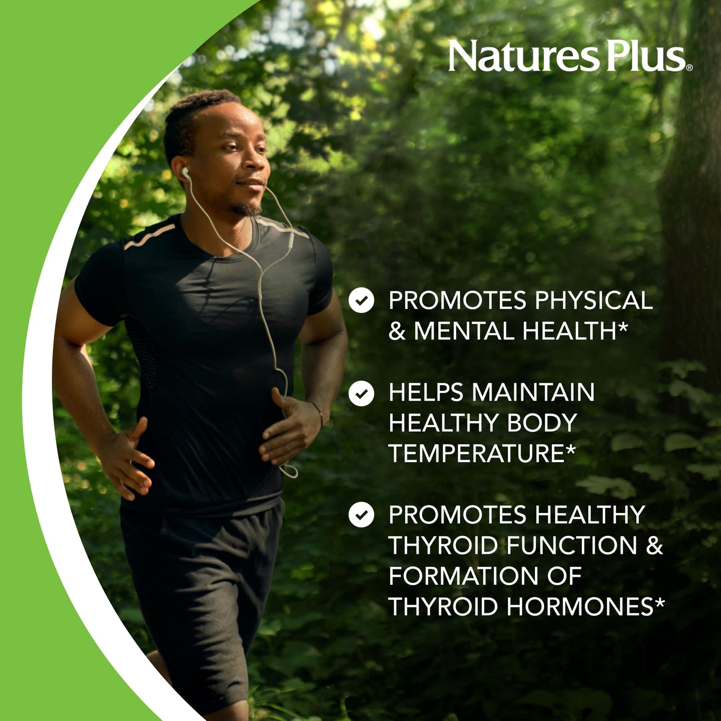 NaturesPlus Potassium Iodide 150 mcg - 100 Vegan Tablets | Thyroid & Respiratory Support