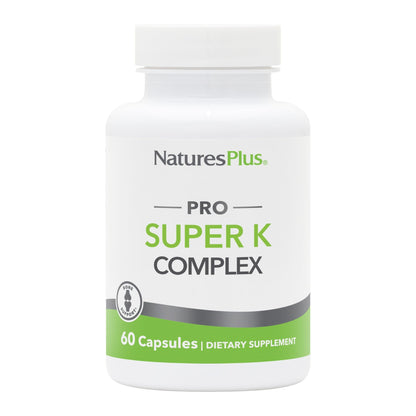 NaturesPlus PRO Super K Complex – 60 Capsules | Vitamin K1 & K2, Non-GMO, Vegan, Gluten Free