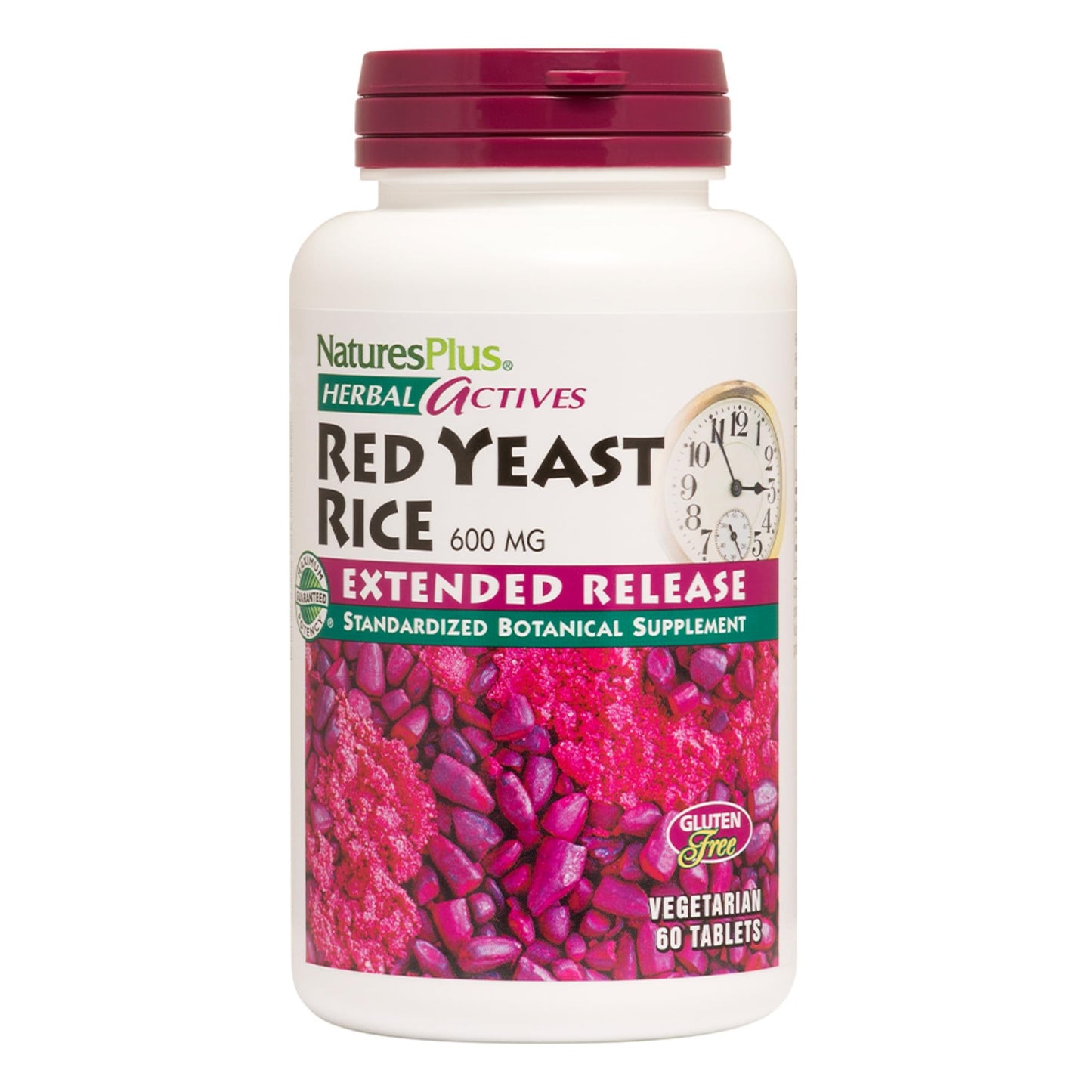 NaturesPlus Herbal Actives Red Yeast Rice Extended Release 600 mg – 3-Pack, 180 Servings – Vegetarian, Gluten Free