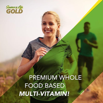 NaturesPlus Source of Life Gold Multivitamin - 90 Tablets | 30 Servings | D3, B12 & K2 | Immune, Blood & Bone Support