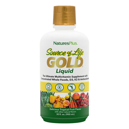 NaturesPlus Source of Life Gold Liquid Multivitamin – 30 oz for Energy, Immunity & Well-Being