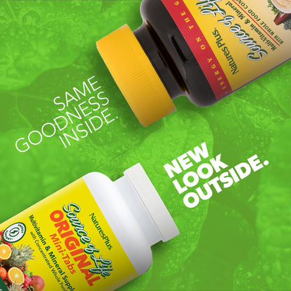 NaturesPlus Source of Life 360 Mini-Tabs – Gluten Free Vegetarian Multivitamin