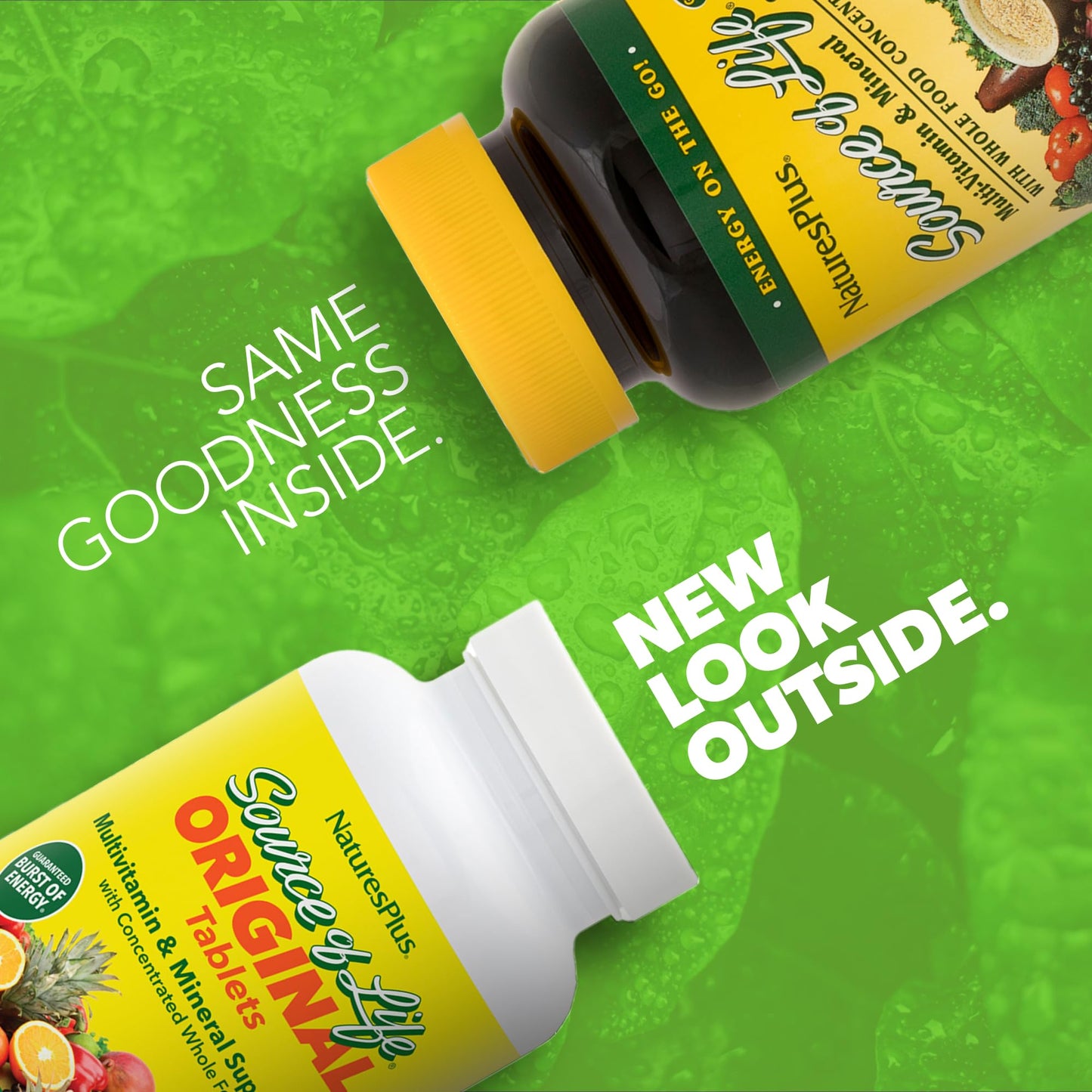 NaturesPlus Source of Life - 2 x 90 Tablets Multivitamin | Gluten Free & Vegetarian | 60 Servings