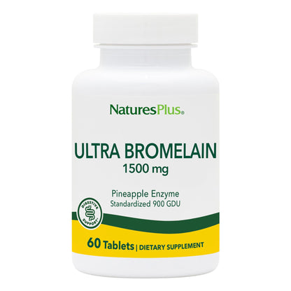 NaturesPlus Ultra Bromelain 1500 mg — 60 Tablets | Digestive & Joint Support