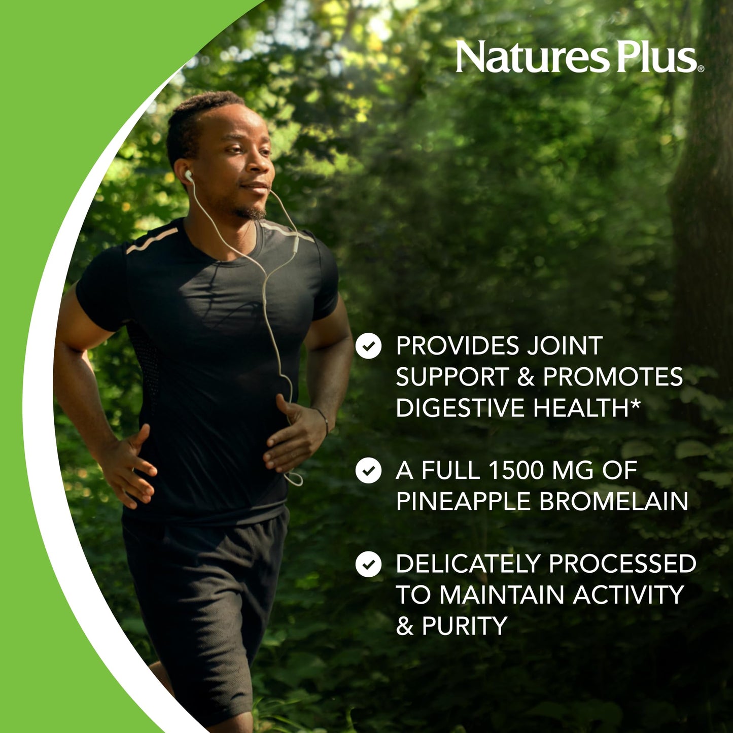 NaturesPlus Ultra Bromelain 1500 mg — 60 Tablets | Digestive & Joint Support