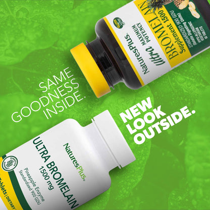 NaturesPlus Ultra Bromelain 1500 mg — 60 Tablets | Digestive & Joint Support