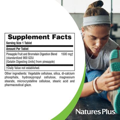 NaturesPlus Ultra Bromelain 1500 mg — 60 Tablets | Digestive & Joint Support
