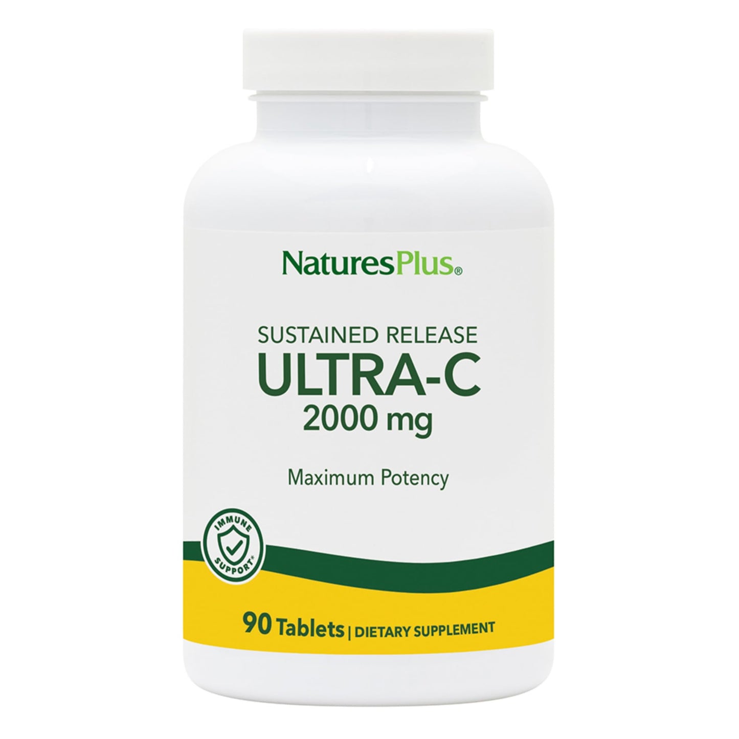 NaturesPlus Ultra-C 2000 mg Vitamin C with Rose Hips – 2-Pack, 180 Servings