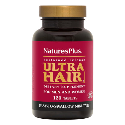 NaturesPlus Ultra Hair - 120 Mini Tablets (Pack of 2) | 60 Servings | Gluten Free