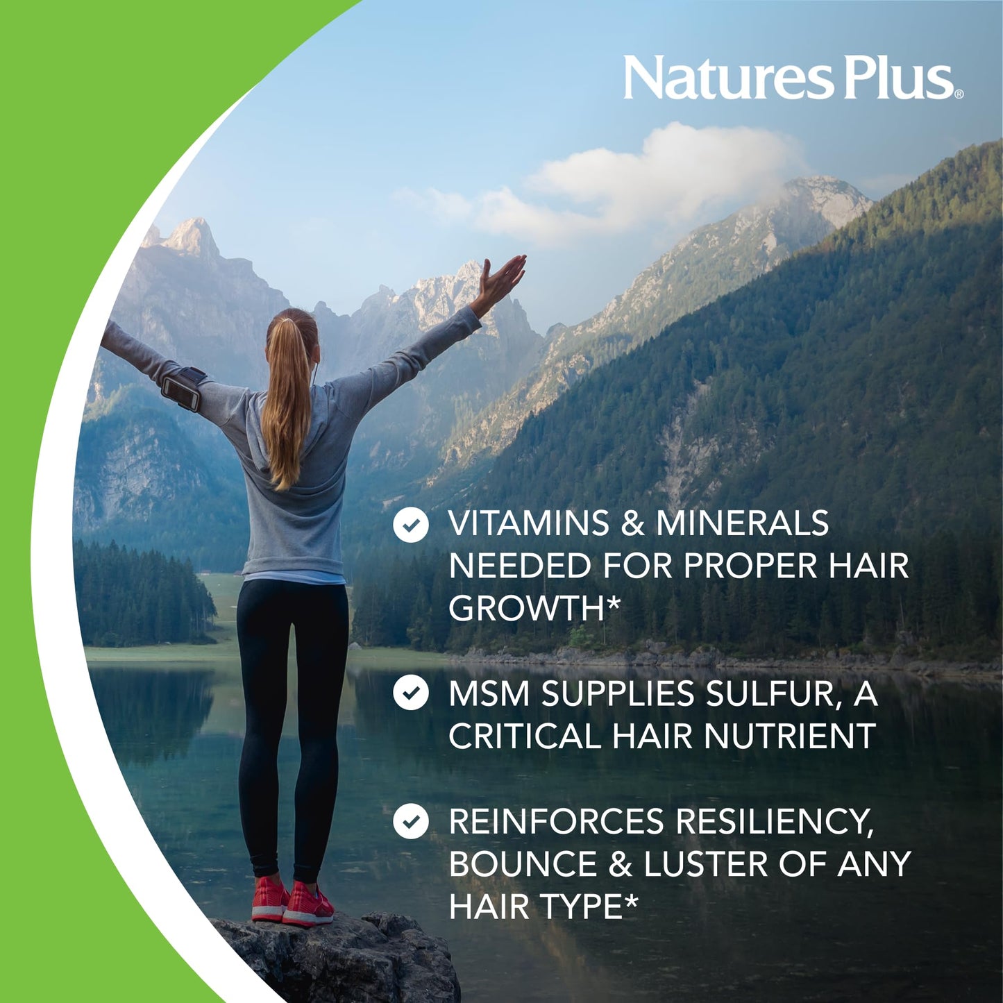 NaturesPlus Womens Ultra Hair Plus – 60 Sustained Release Tablets (Pack of 2) Gluten Free Hair Support