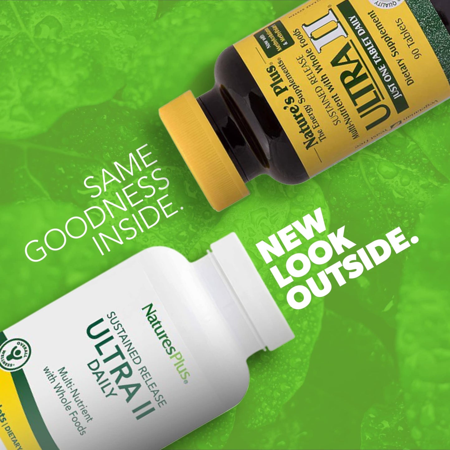 NaturesPlus Ultra II Daily Multivitamin with Whole Foods – 90 Tablets, Sustained Release