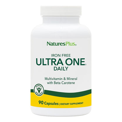 NaturesPlus Ultra One Daily Iron Free – 90 Servings, Vegan Multivitamin