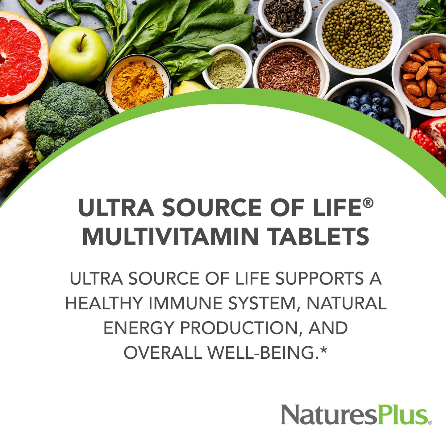NaturesPlus Ultra Source of Life Multivitamin – 180 Tablets | Immune Support, Energy & Well-Being