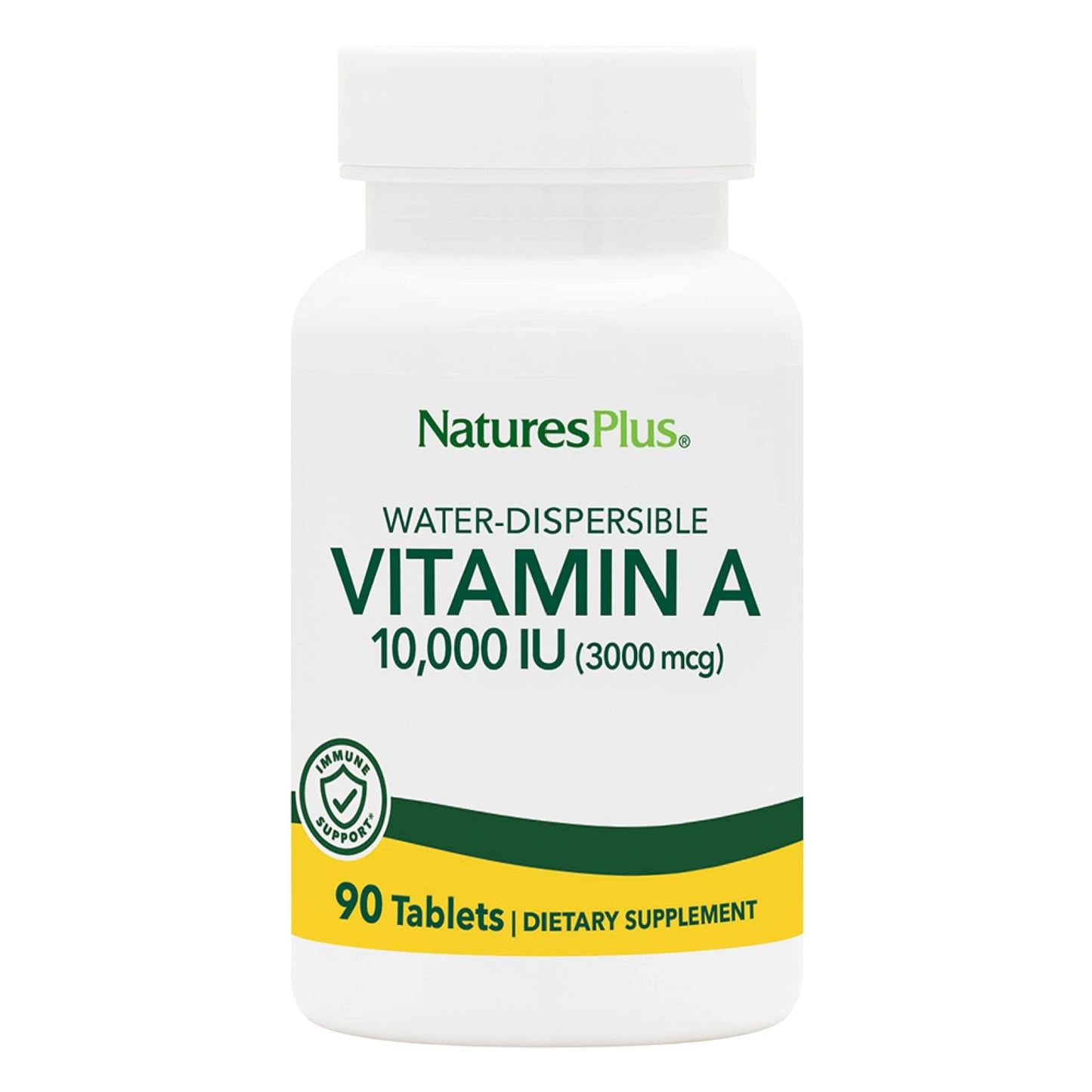 NaturesPlus Vitamin A Palmitate 10,000 IU - Healthy Skin, Eyes, Vision & Immunity | 90 Vegetarian Tablets