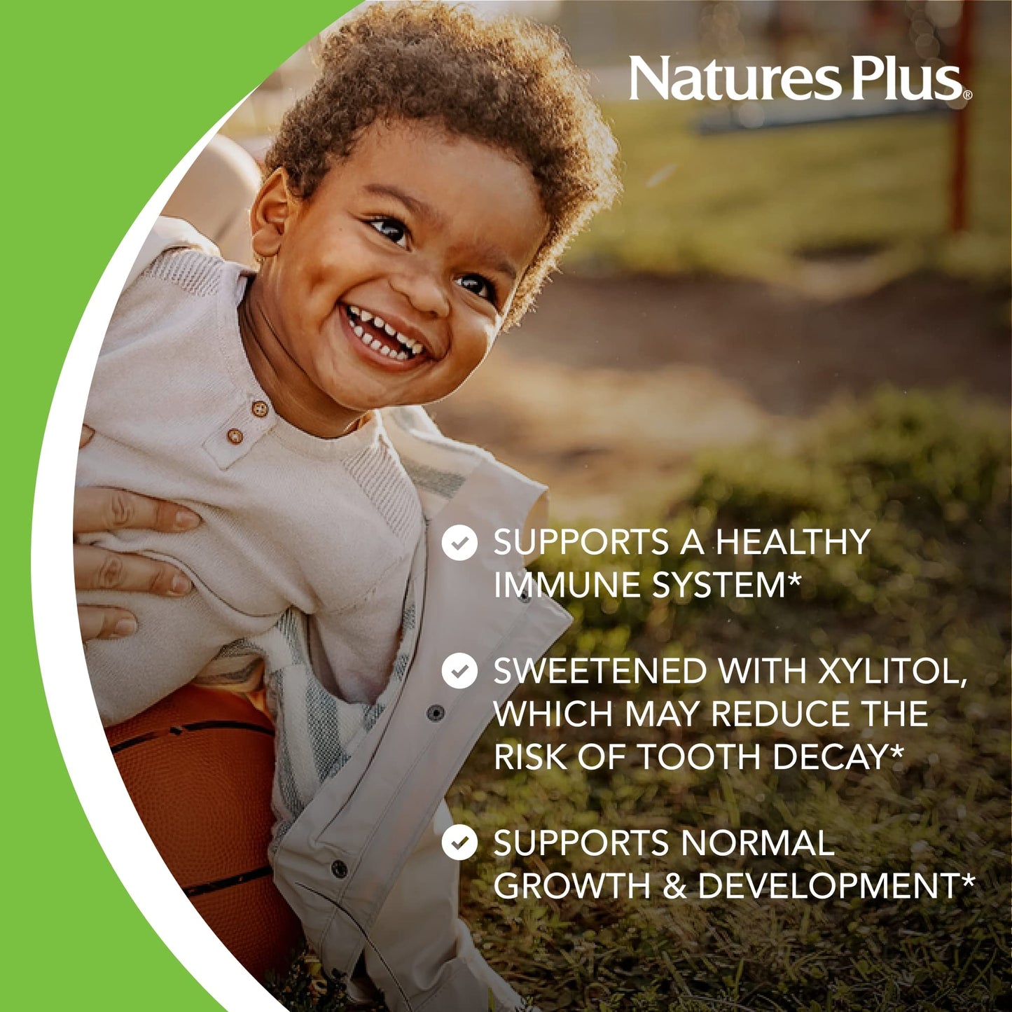NaturesPlus Animal Parade Gold Kids Multivitamin – Cherry Flavor (Pack of 2, 120 Servings)