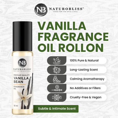 NaturoBliss Vanilla Perfume – Fragrance Oil Roll-On 10 ml | Premium Natural Vanilla
