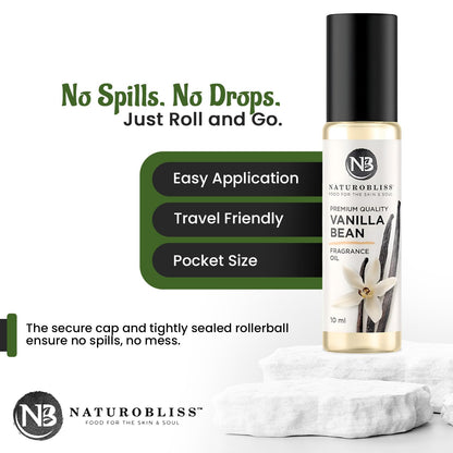 NaturoBliss Vanilla Perfume – Fragrance Oil Roll-On 10 ml | Premium Natural Vanilla