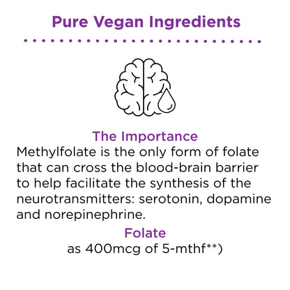 nbpure Methylfolate Vitamin B9 Spray Supplement – Liquid Folic Acid, 1 oz
