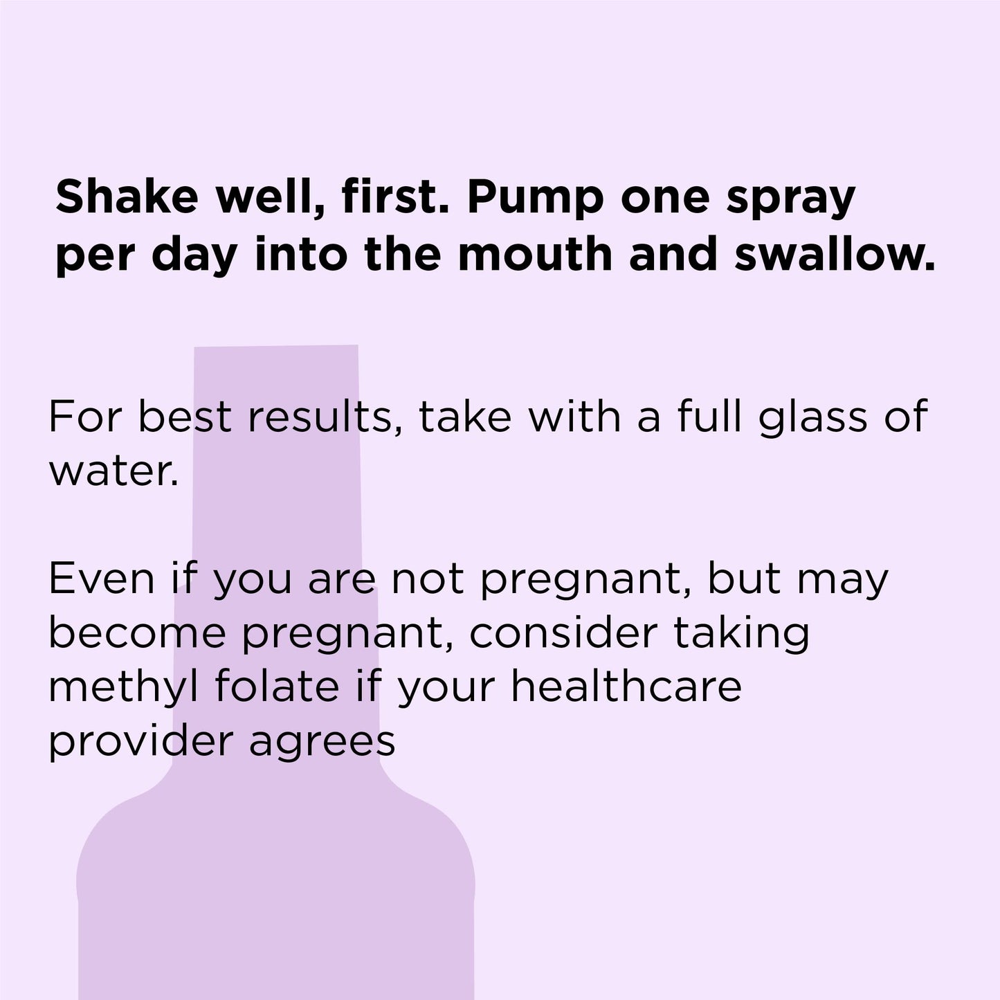 nbpure Methylfolate Vitamin B9 Spray Supplement – Liquid Folic Acid, 1 oz