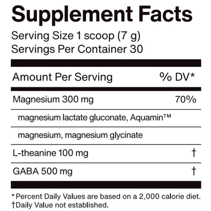 Ned mellö Magnesium Superblend Powder – Glycinate + L-Theanine, GABA, 70+ Minerals | Sleep, Relaxation & Balanced Energy | Unflavored, 30 Servings