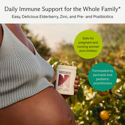 Needed Immune Support Powder – Pregnancy-Safe Zinc & Elderberry for the Whole Family