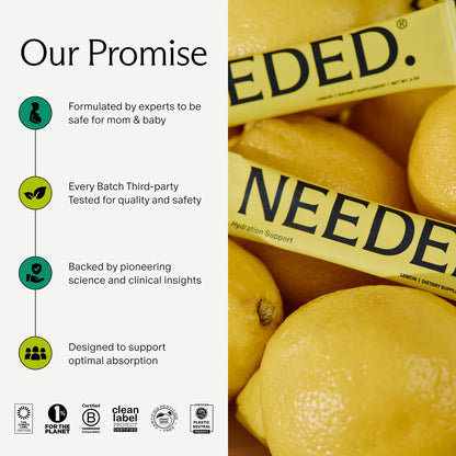 Needed Hydration: Electrolytes & Trace Minerals for Pregnancy & Lactation – Lemon