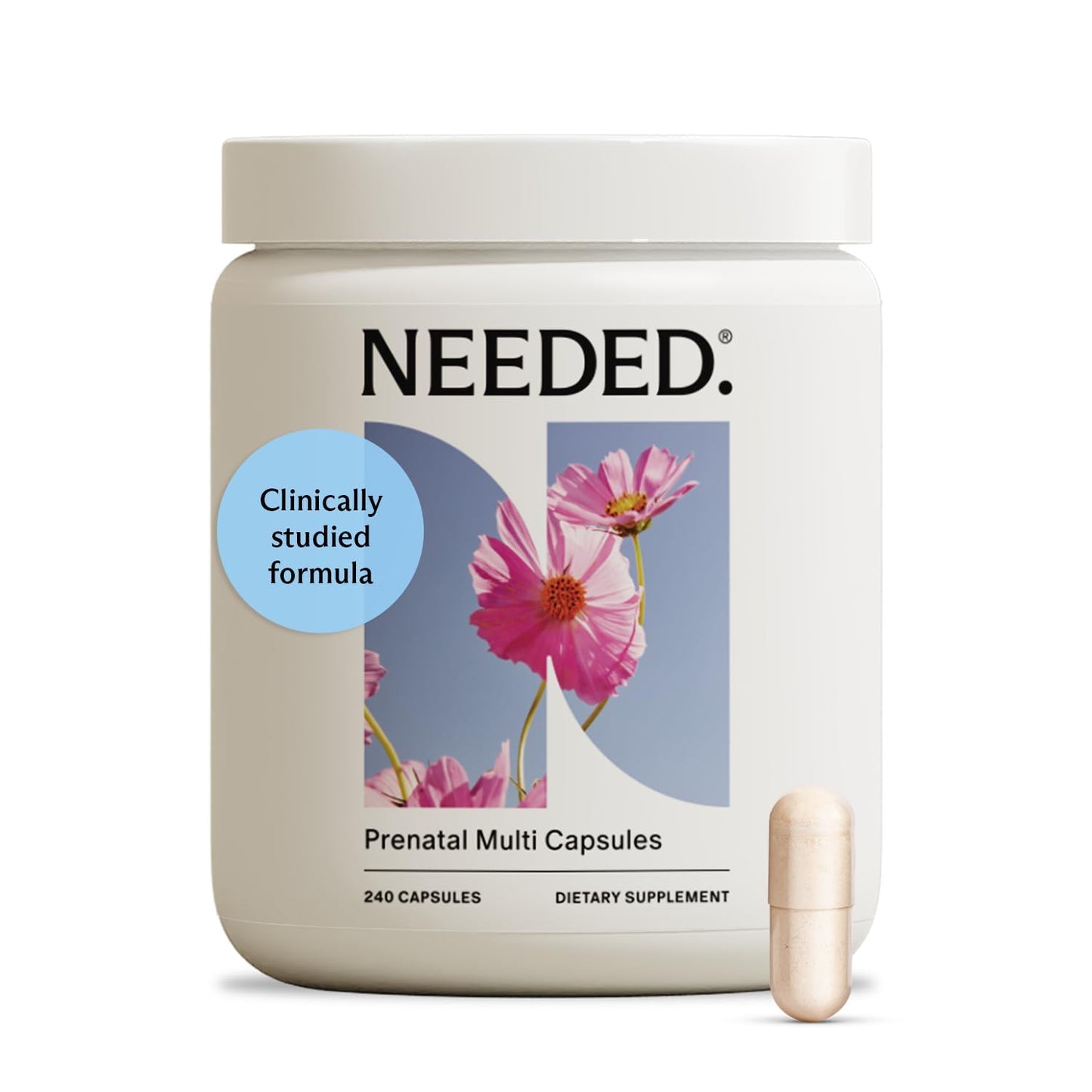 Needed Prenatal Multivitamin with Choline – 30-Day Supply, Third-Party Tested