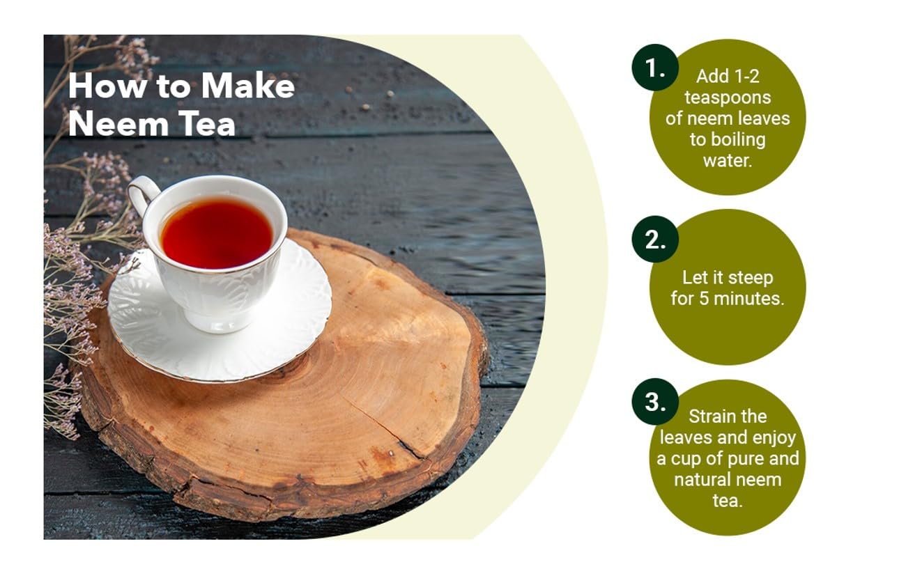 Neem Leaf 8 Oz - 100% Natural Detox Tea | Crushed Leaves | Non-GMO