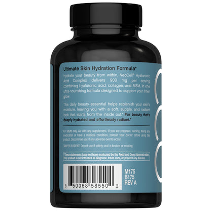 NeoCell Hyaluronic Acid Complex 900mg – 120 Capsules | BioActive Collagen Peptides & MSM