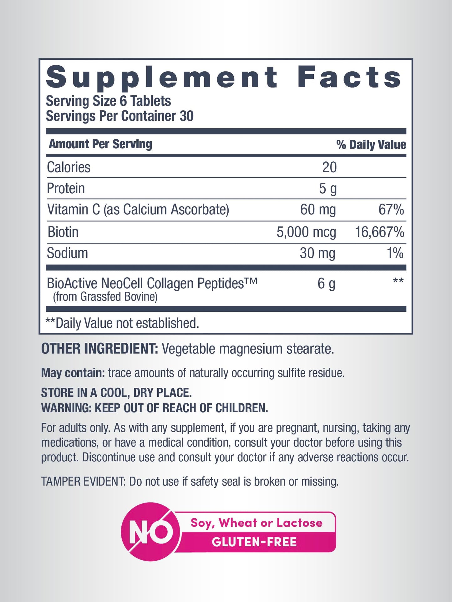 NeoCell Super Collagen with Vitamin C & Biotin – Skin, Hair & Nails Supplement, 180 Count