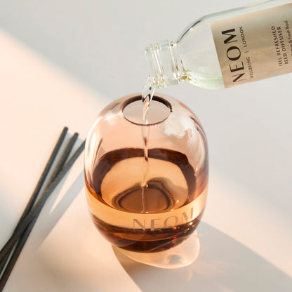 NEOM Feel Refreshed Reed Diffuser 100ml – Sicilian Lemon & Basil | 100% Natural Fragrances
