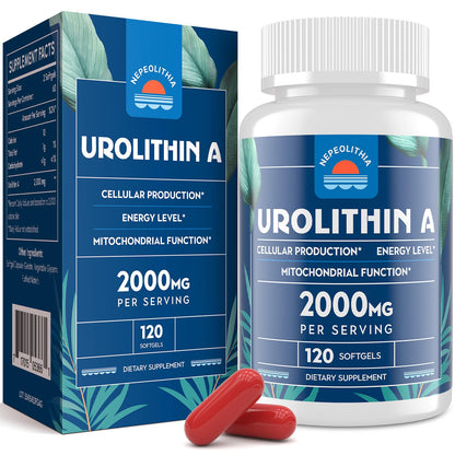 Nepeolithia Urolithin A 2000mg – Gluten Free, 120 Softgels