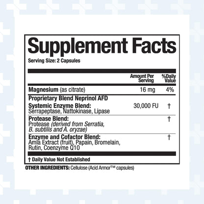 Arthur Andrew Medical Neprinol AFD - Multi Enzyme Blend with Serrapeptase & Nattokinase (300 Count)