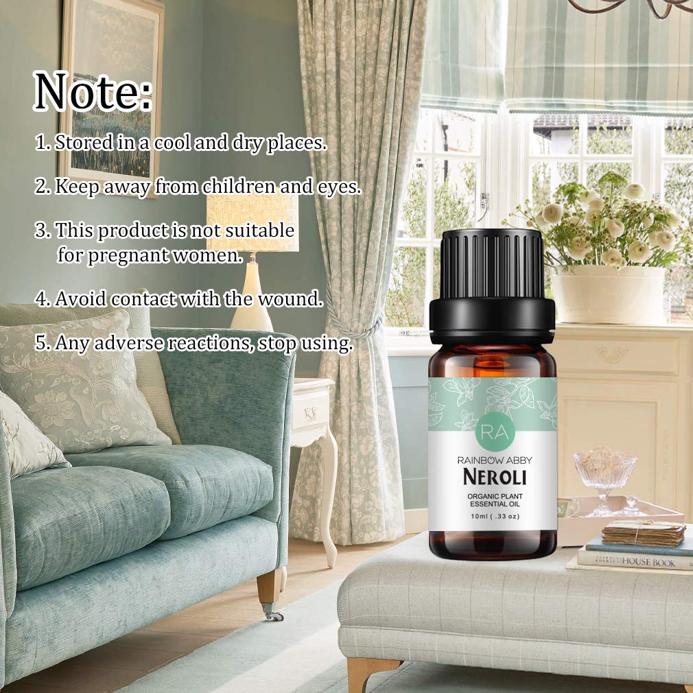 Neroli Essential Oil 100% Pure - Organic Neroli Oil for Diffusers & Skincare - 10ML