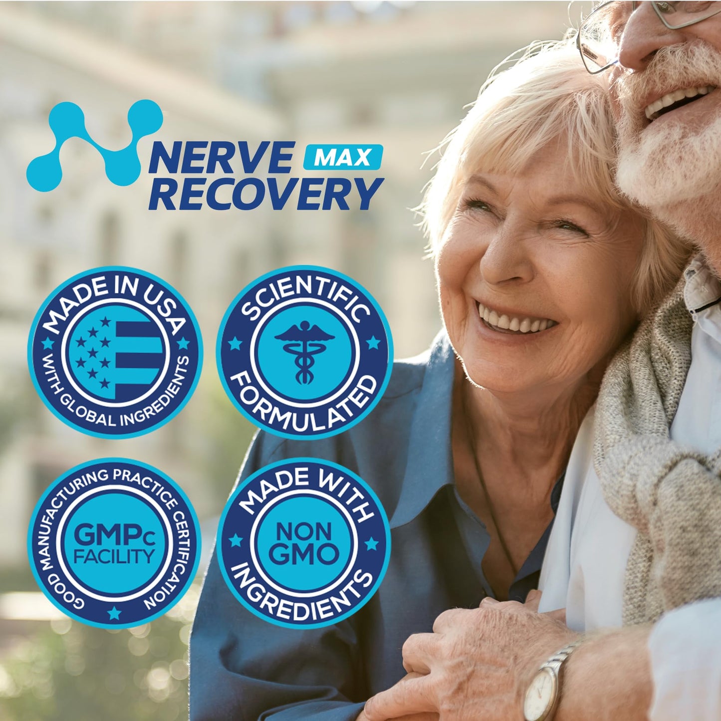 Nerve Recovery Max – Non-GMO Advanced Nerve Support with Vitamin D3 & Alpha Lipoic Acid | Made in USA | 60-Day Supply