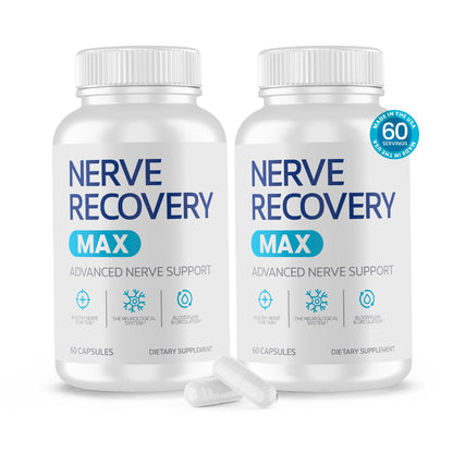 Nerve Recovery Max – Non-GMO Advanced Nerve Support with Vitamin D3 & Alpha Lipoic Acid | Made in USA | 60-Day Supply