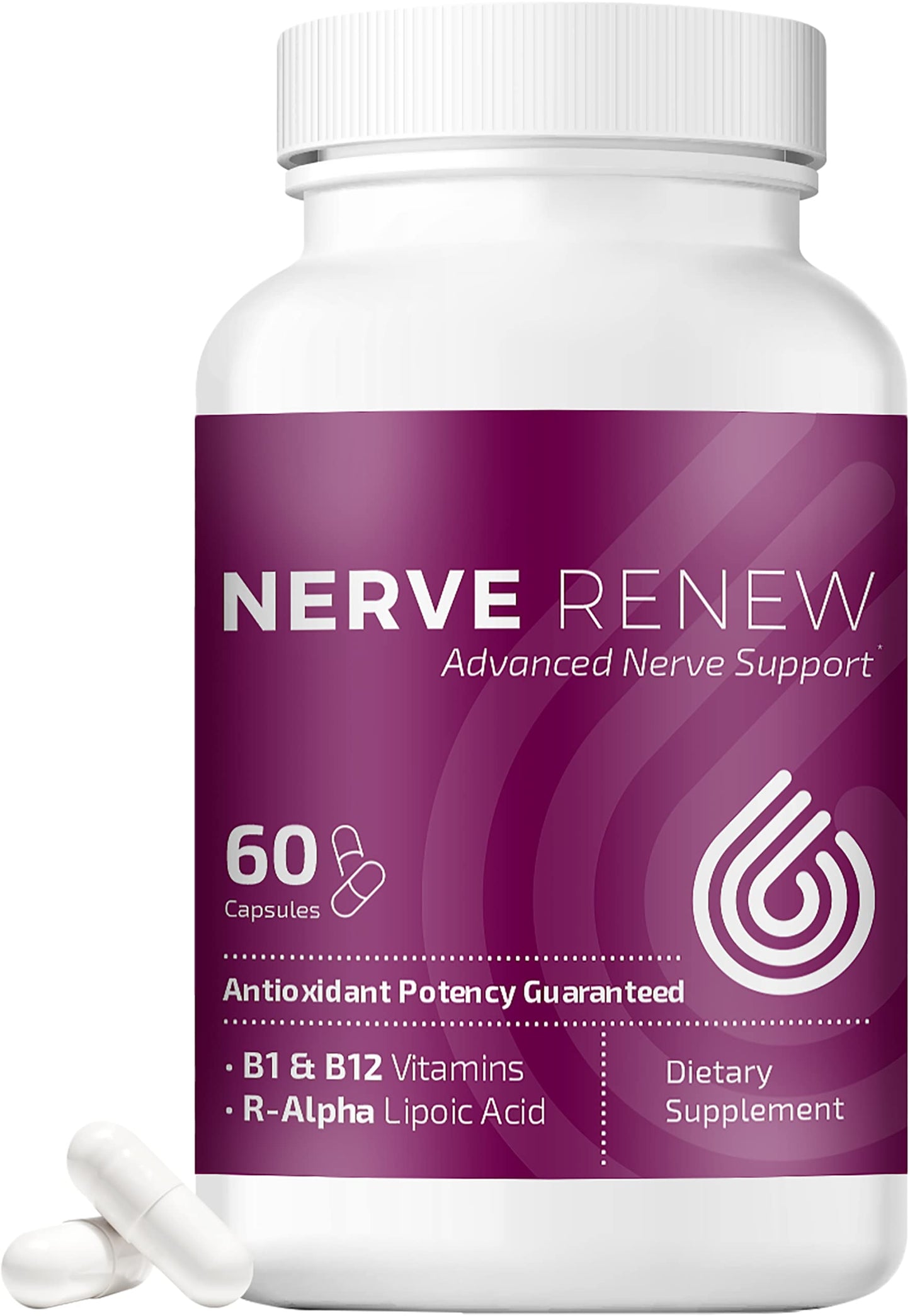 NERVE RENEW Advanced Nerve Support – 300mg Stabilized R-Alpha Lipoic Acid, B Complex & Benfotiamine