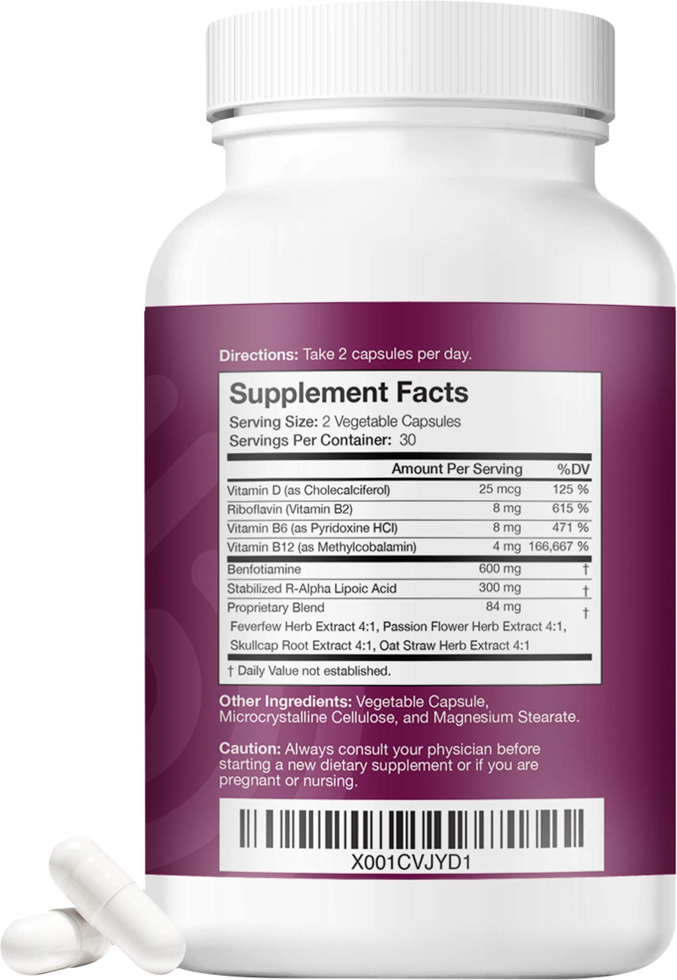 NERVE RENEW Advanced Nerve Support – 300mg Stabilized R-Alpha Lipoic Acid, B Complex & Benfotiamine