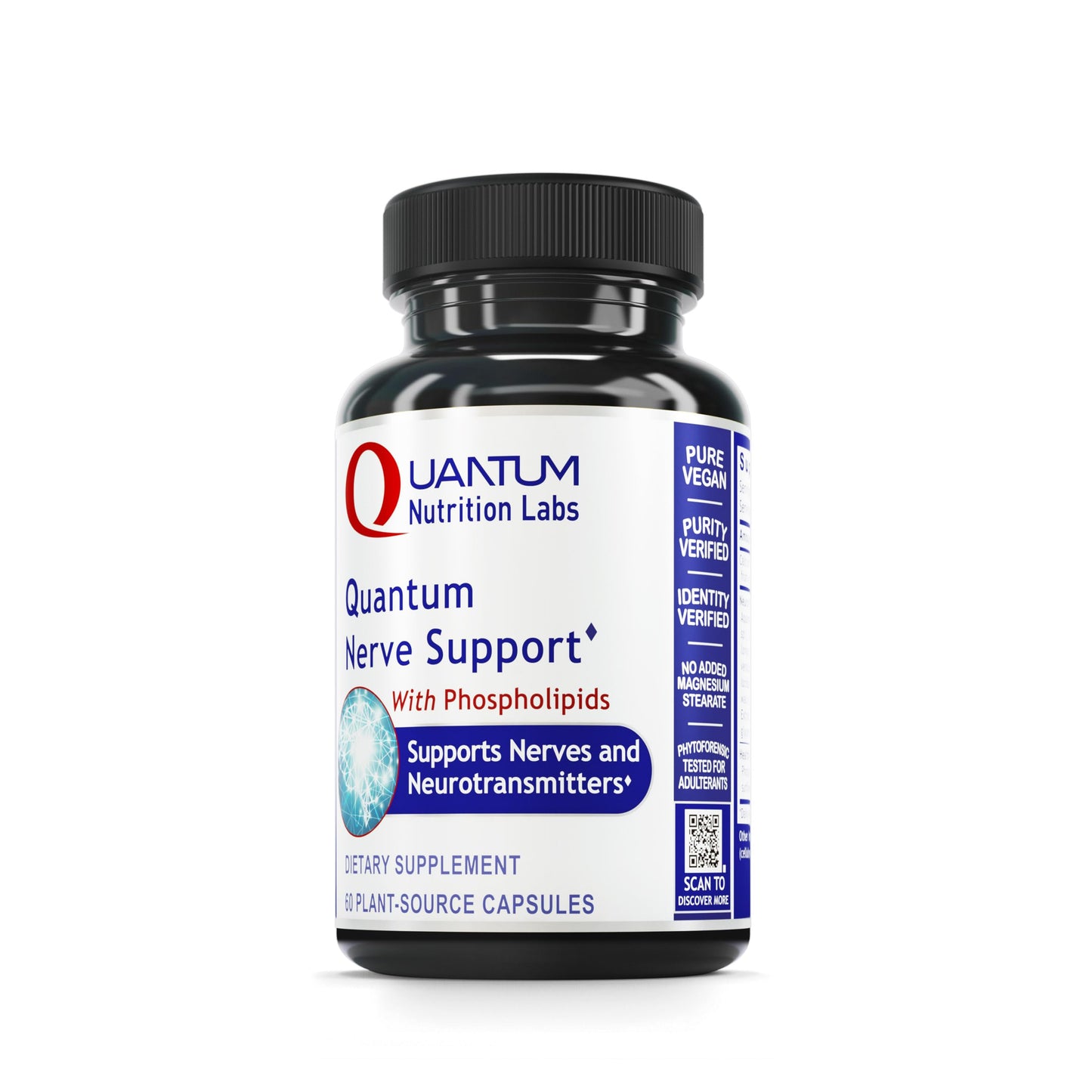 Quantum Nutrition Labs Nerve Support – Brain & Nerve Health Nootropic (60 Veggie Capsules)