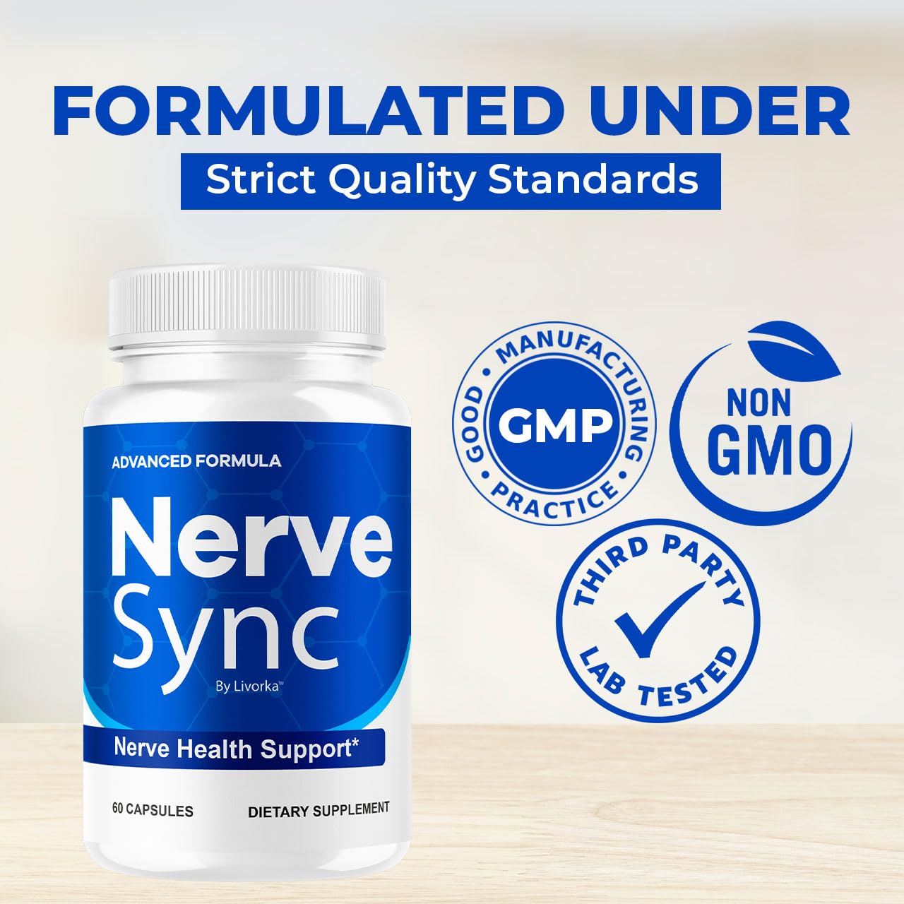 LIVORKA Nerve Sync Capsules (5 Pack) – Advanced Nerve Health Supplement