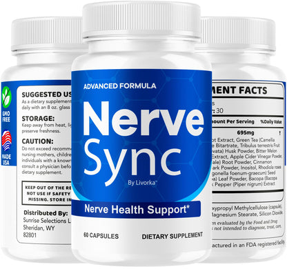 LIVORKA Nerve Sync Capsules (5 Pack) – Advanced Nerve Health Supplement