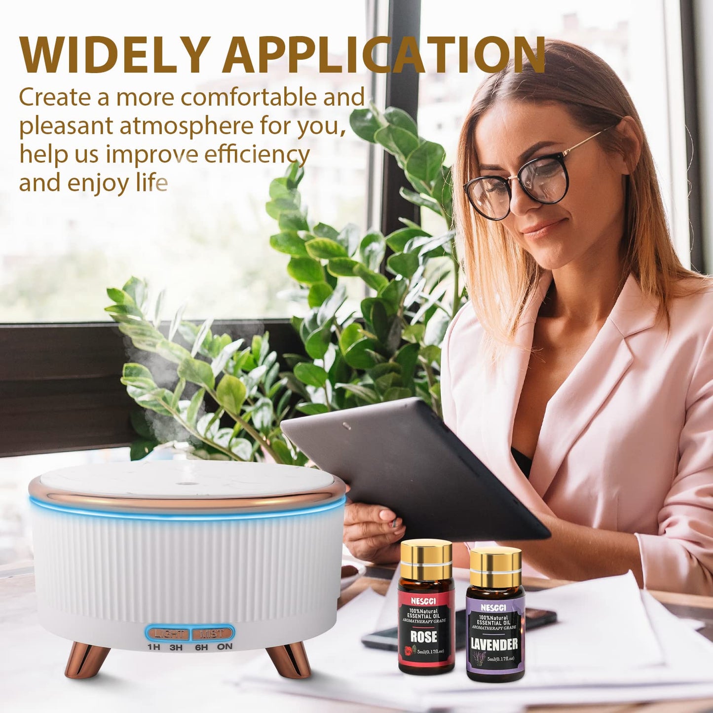 NESCCI Essential Oil Gift Set – 18x5ml for Diffusers, Candles & Holidays