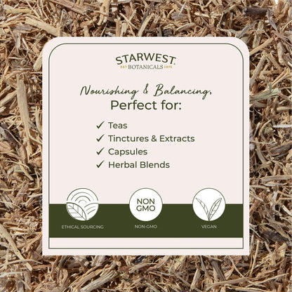 Starwest Botanicals Nettle Root Organic - Dried Stinging Nettle Root, 4 oz Kosher Non-GMO