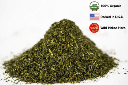 Nettle Tea 8oz Real Wild Harvest | USDA Organic Loose Leaf Urtica Dioica