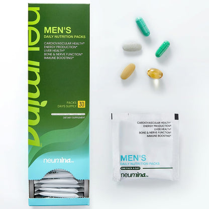 NEUMINA Multivitamin for Men – All-in-One Vitamin Packs | Liver Support, Energy, Bone Health | Made in USA | 30 Servings