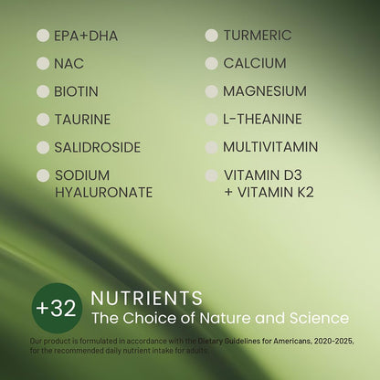 NEUMINA Women's Multivitamin – All-in-One Packs for Hair, Skin, Nails, Energy, Bone Health | Made in USA | 30 Servings