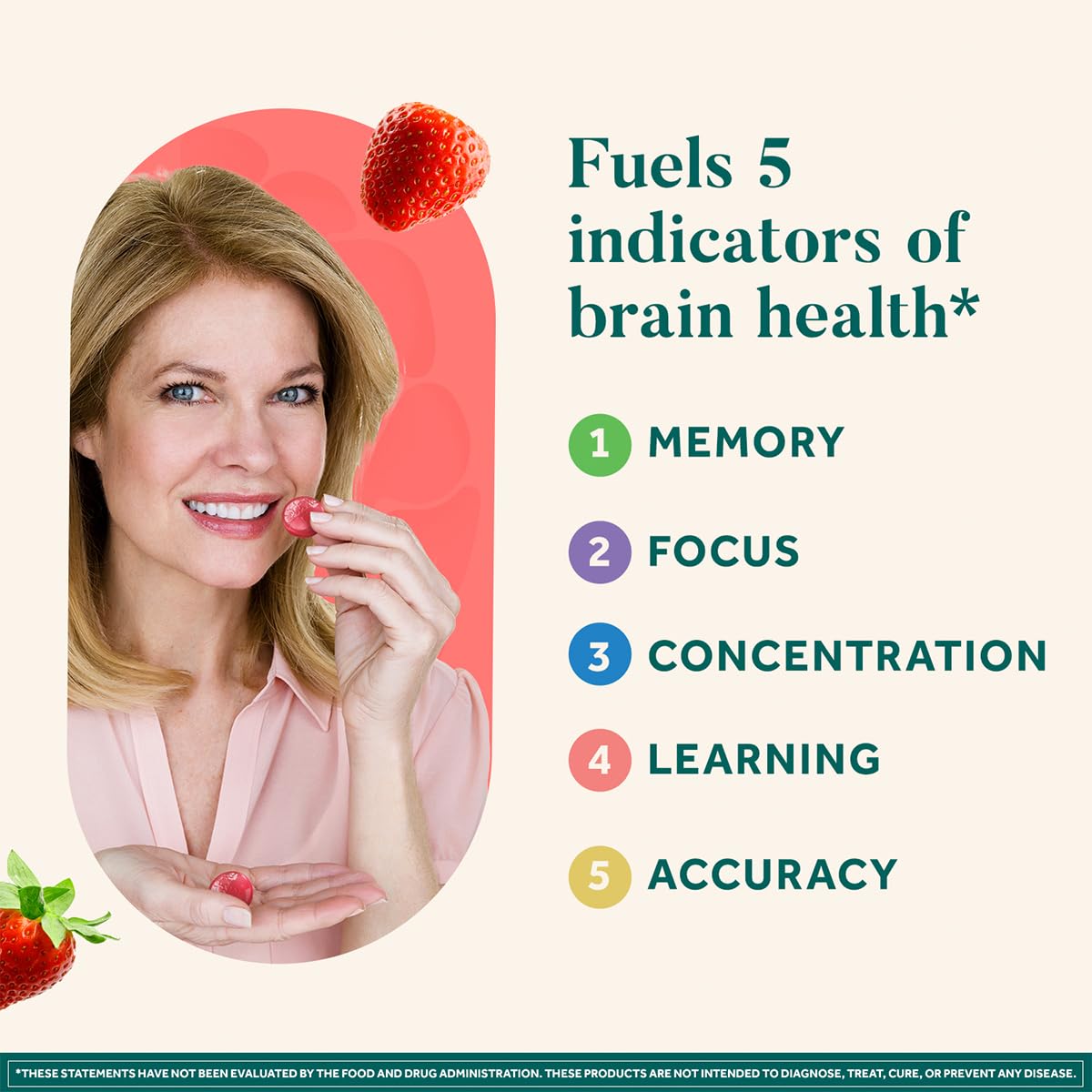 NEURIVA Original Gummies — Focus, Memory & Learning Support (Strawberry)