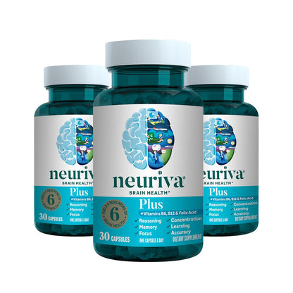 NEURIVA Plus Brain Supplement for Memory & Focus | Clinically Tested Neurofactor & PS