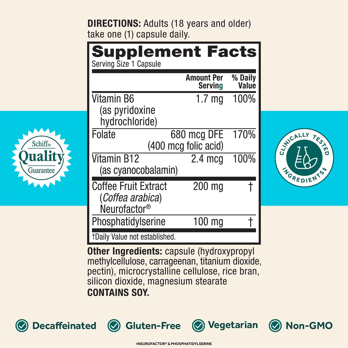 NEURIVA Plus Brain Supplement for Memory & Focus | Clinically Tested Neurofactor & PS