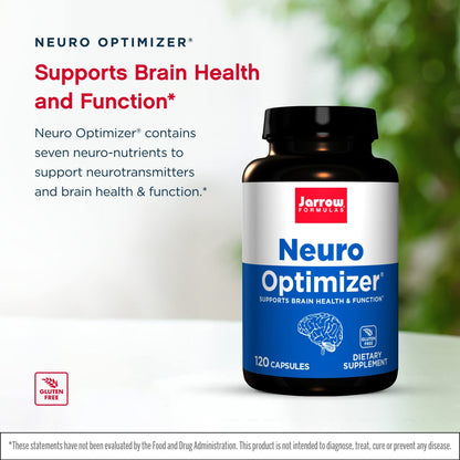 Jarrow Formulas Neuro Optimizer – 2-Pack, 120 Capsules | Brain Health